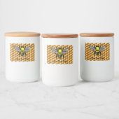 Honeycomb Honey Jar Bee Labels Lebensmitteletikett (Flaschen)
