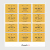 Honeycomb Lip BeesWachs Balm Labels (Blatt)