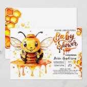 Honeycomb Magic Whimsical Baby Dusche Einladung (Vorne/Hinten)
