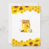 Honeycomb Meant to Bee Bridal Shower  Einladung (Rückseite)