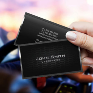 Honeycomb Metal Cells Chauffeur Business Card Visitenkarte