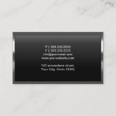 Honeycomb Metal Cells Dispatcher Business Card Visitenkarte (Rückseite)