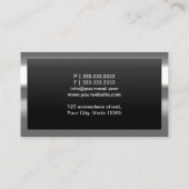 Honeycomb Metal Cells Driver Business Card Visitenkarte (Rückseite)