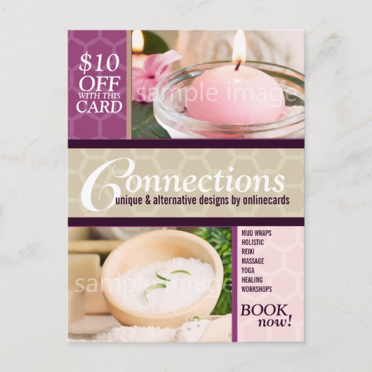 Honeycomb Modern Foto Vorlage Business Postkarte (Vorderseite)