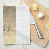 Honeycomb Monogram Küchentücher (Viertel Falte)