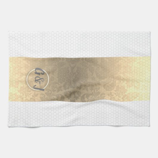 Honeycomb Monogram Küchentücher (Horizontal)