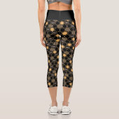 Honeycomb Muster Capri Leggings (Rückseite)