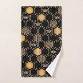 Honeycomb Pattern Badhandtuch Set (Handtuch)