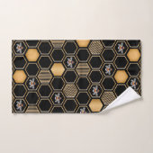 Honeycomb Pattern Badhandtuch Set (Handtuch)