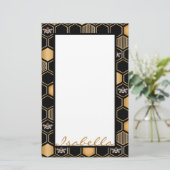 Honeycomb Pattern Briefpapier (Stehend Vorderseite)