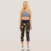 Honeycomb Pattern Capri Leggings (Vorderseite)