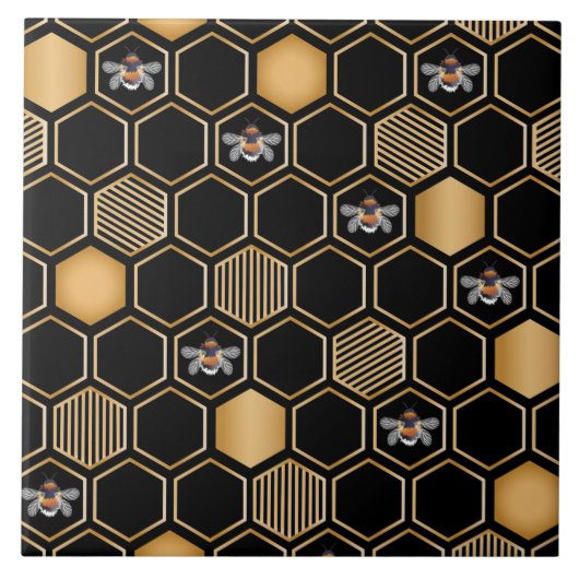 Honeycomb Pattern Fliese (Vorderseite)