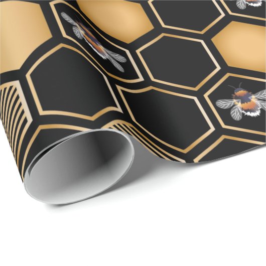 Honeycomb Pattern Geschenkpapier (Rolleneckpunkt)