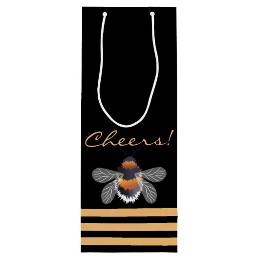 Honeycomb Pattern Geschenktüte Für Weinflaschen (Rückseite)