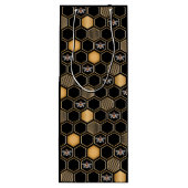 Honeycomb Pattern Geschenktüte Für Weinflaschen (Rückseite)