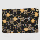 Honeycomb Pattern Golfhandtuch (Horizontal)