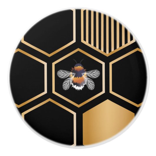 Honeycomb Pattern Keramikknauf (Vorderseite)