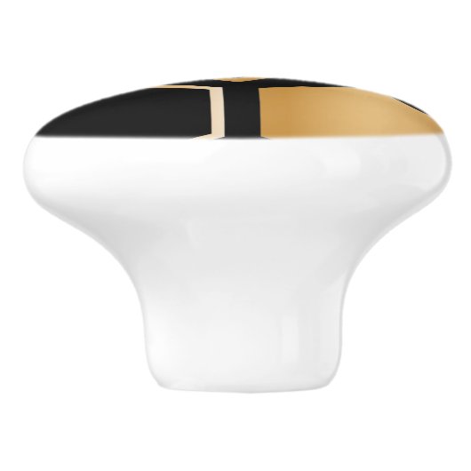 Honeycomb Pattern Keramikknauf (Seitenansicht)