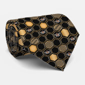 Honeycomb Pattern Krawatte (Gerollt)