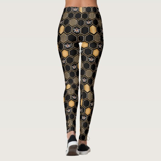 Honeycomb Pattern Leggings (Rückseite)