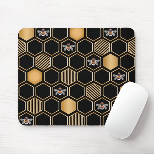 Honeycomb Pattern Mousepad (Mit Mouse)
