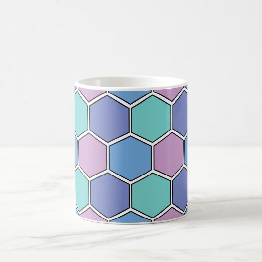 Honeycomb Pattern Pastelle Kaffeetasse (Mittel)