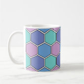 Honeycomb Pattern Pastelle Kaffeetasse (Links)