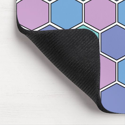 Honeycomb Pattern Pastelle Mousepad (Ecke)