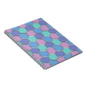 Honeycomb Pattern Pastelle Notizblock (Rechte Seite)