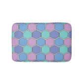 Honeycomb Pattern Pastels Badematte (Vorderseite)