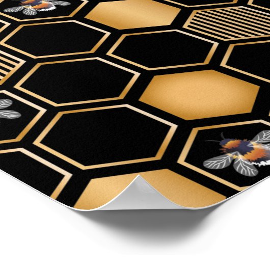 Honeycomb Pattern Poster (Ecke)