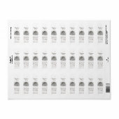 Honeycomb Skep Rücksendeadresse White (Vorne)