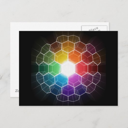 Honeycomb Spectrum Postkarte (Vorne/Hinten)