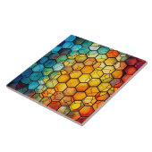 Honeycomb Stained Glass  Fliese (Seite)
