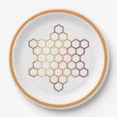 Honeycomb Star Paper Plate Pappteller (Vorderseite)
