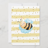 HoneyComb und Bee Baby Shower Einladung (Rückseite)