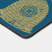 Honeycomb Wildlflower Blue Schreibtischunterlage (Ecke)