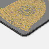 Honeycomb Wildlflower Gray Schreibtischunterlage (Ecke)