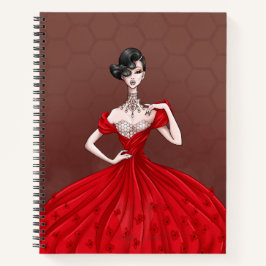 Honeycombs (rot / gelb) SpiralNotebook Notizblock