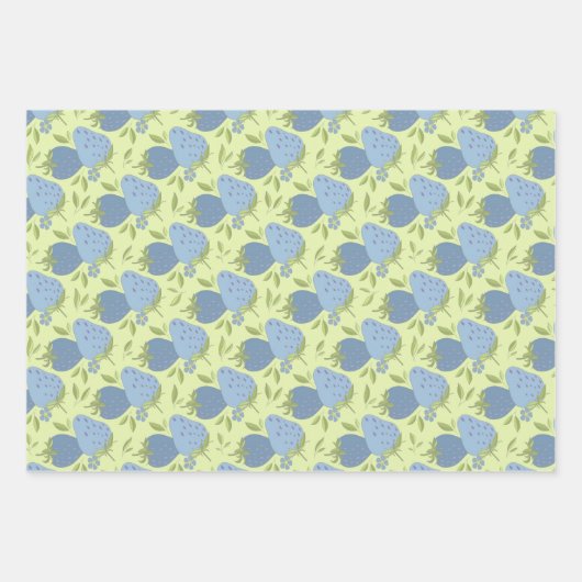 Honeydew, Lilac und Blue Gift Wrap Geschenkpapier Set (Vorderseite 2)