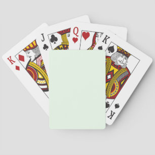 Honeydew Melon Green F0FFF0 Farbe mit Namensoption Spielkarten