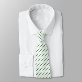 Honeydew Melon Green mit Karkohle Grau Pinstripes Krawatte