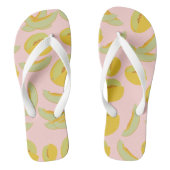 Honeydew Melons Fruchtmuster Badesandalen (Fußbett)