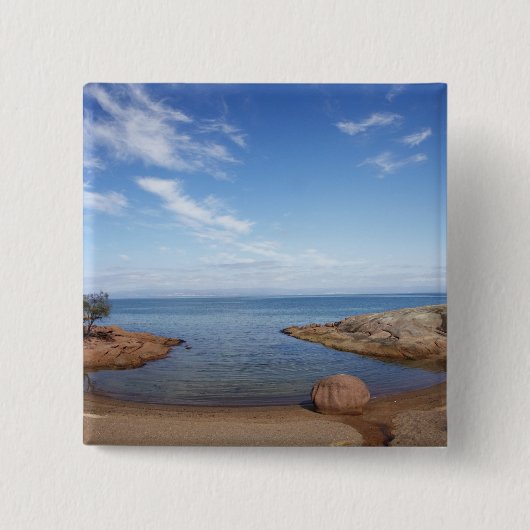 Honeymoon Bay, Coles Bay, Freycinet National Button (Vorderseite)