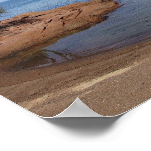 Honeymoon Bay, Coles Bay, Freycinet National Poster (Ecke)