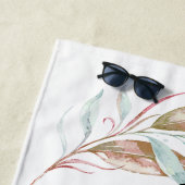 Honeymoon Beach - Wasserfarbe Eukalyptus Strandtuch (Beispiel)