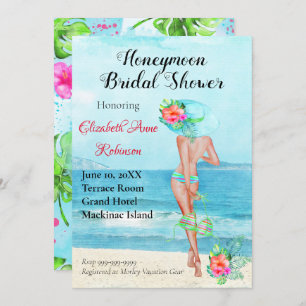 Honeymoon-Brautparty Einladung