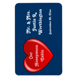 Honeymoon Cabin Blue Cruise Door Marker Magnet