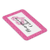 Honeymoon Cabin Pink Hearts Cruise Just Married Magnet (Rechte Seite)