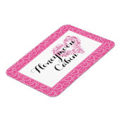 Honeymoon Cabin Pink Hearts Cruise Just Married Magnet (Linke Seite)